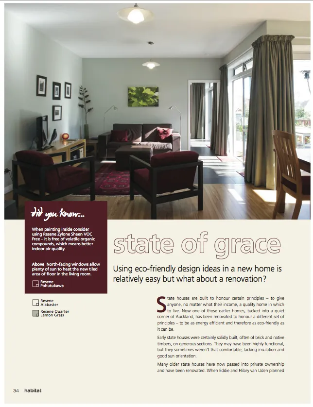 First page of the magazine article State of grace